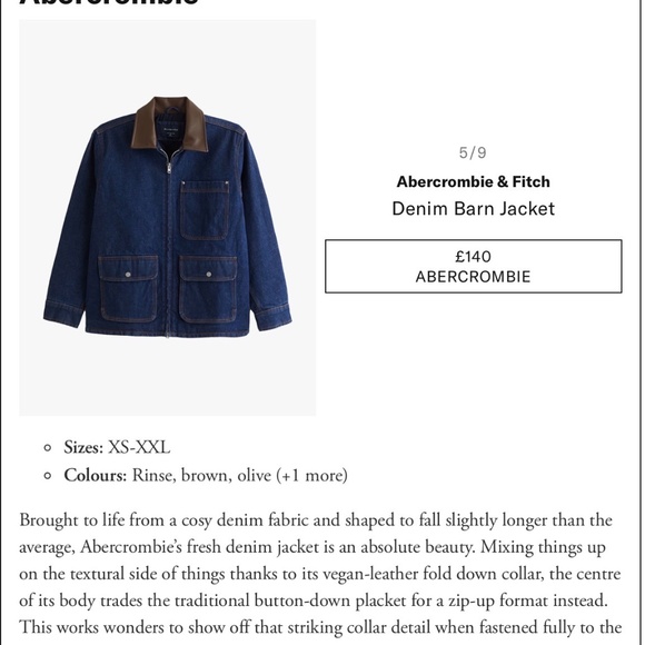 Abercrombie Denim Barn Jacket - Picture 8 of 8